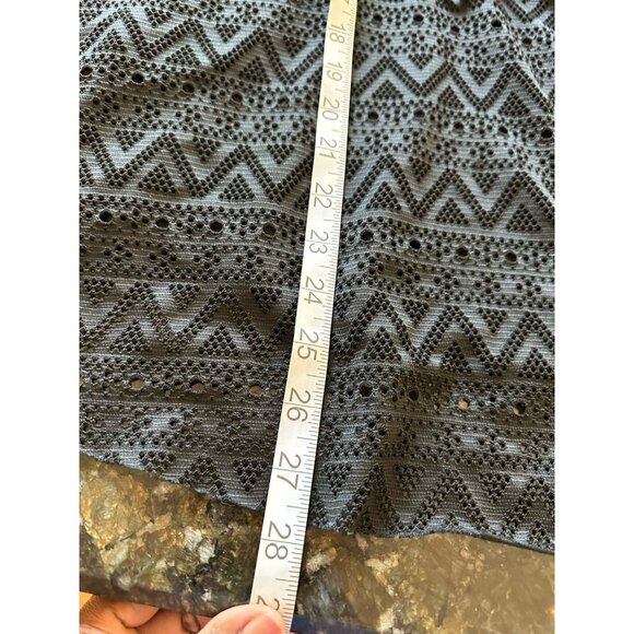 Women's Black Stretch  Lace Tankini Padded  Full Coverage 3XL Beach Swim Cover - Picture 8 of 8